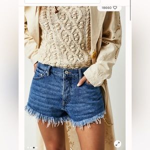 Free People Jean shorts